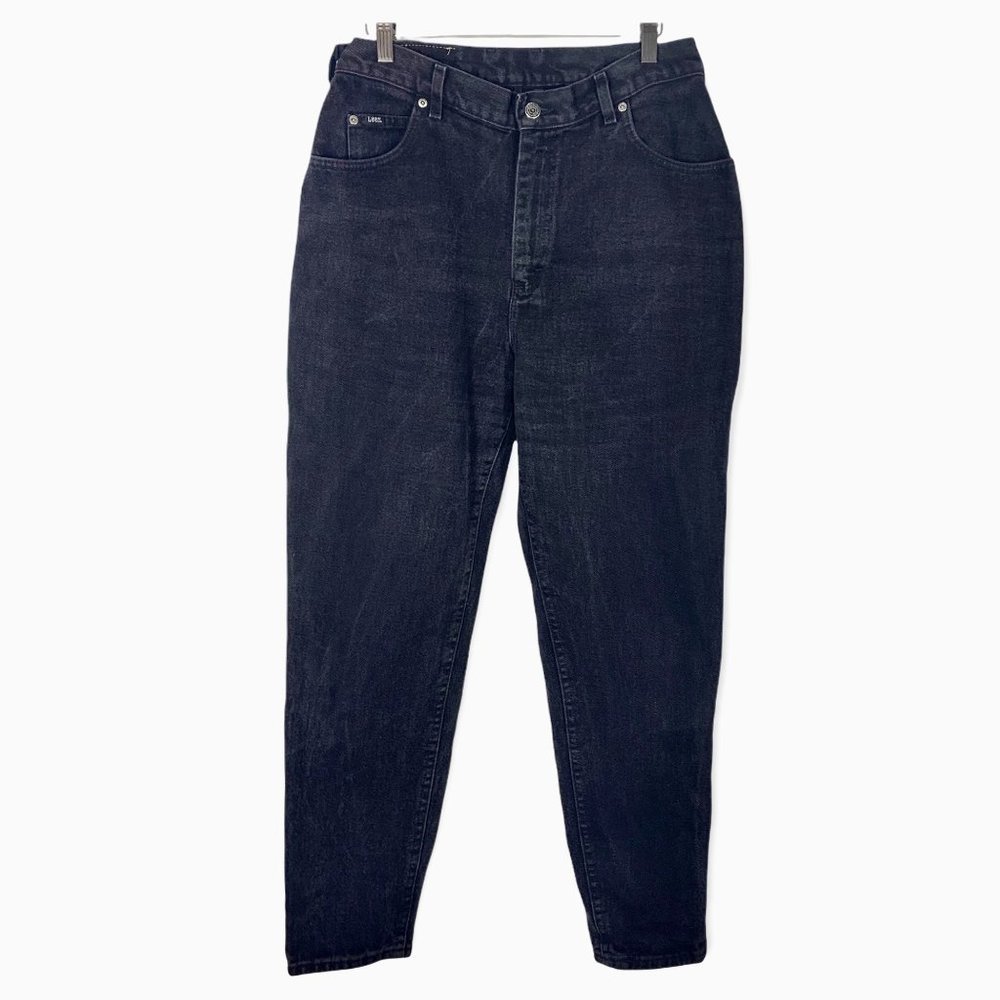 Vintage 90s Lee Black High Waist Jeans Size 14M